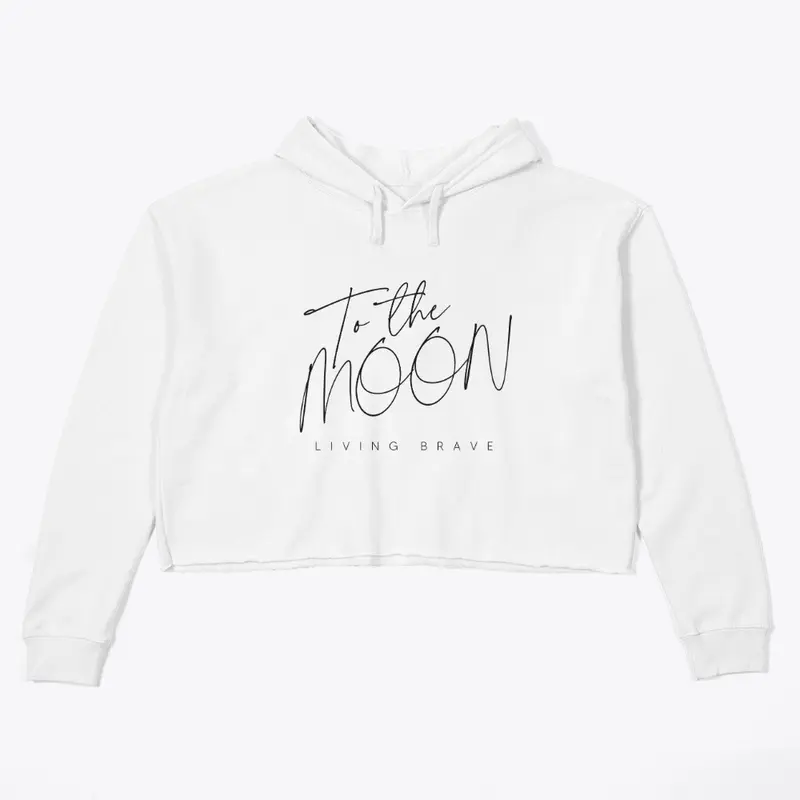 To the Moon Crop Hoodie 